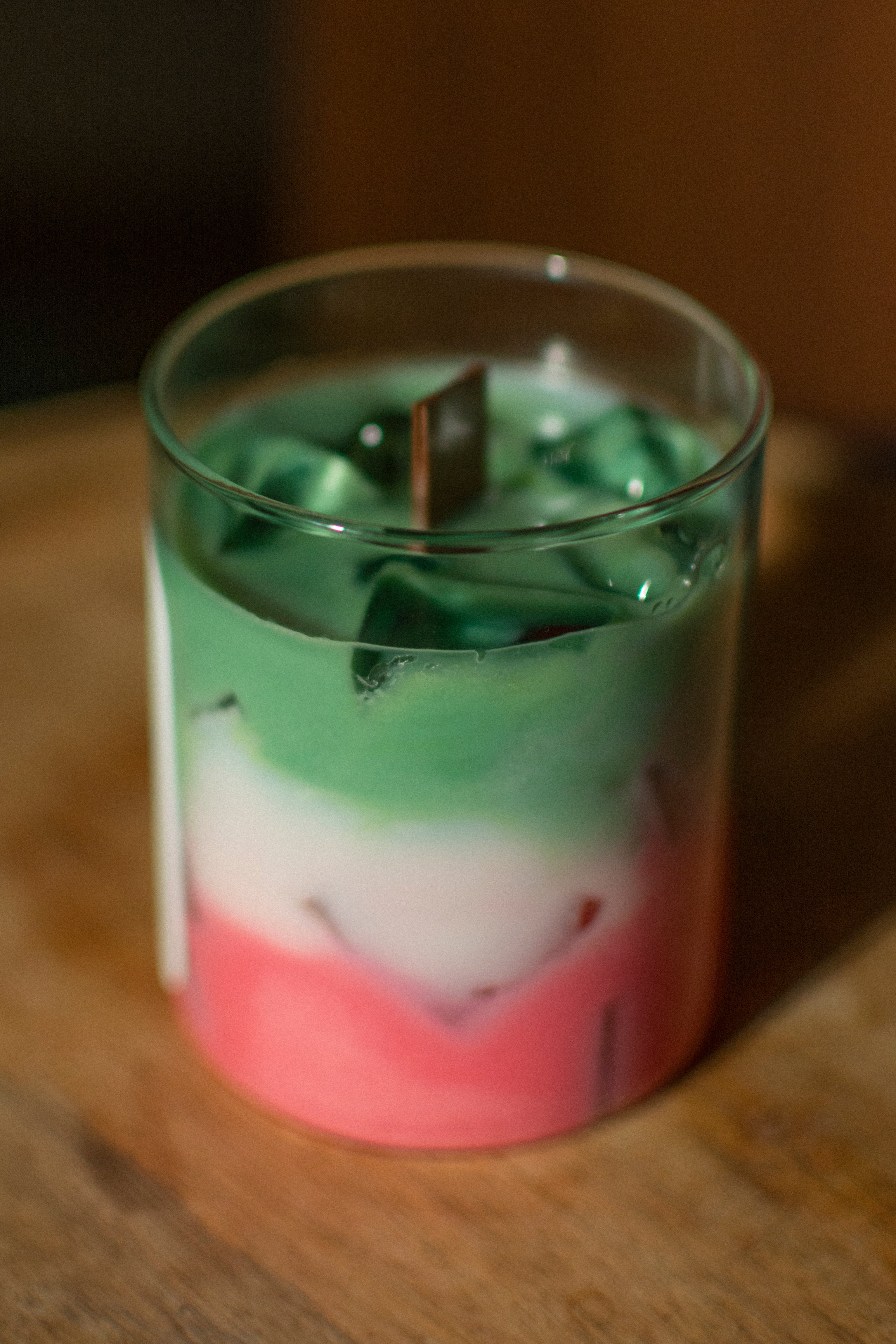 strawberry matcha latte